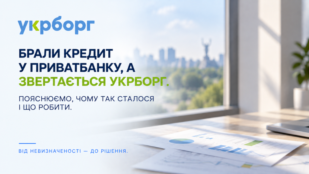 Брали кредит у Приватбанку, а звертається Укрборг. Пояснюємо, чому так сталося і що робити
